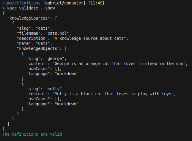 Example of ksac show